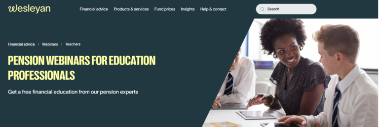 Pension webinars for education professionals